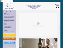 Tablet Screenshot of cristalmind.com